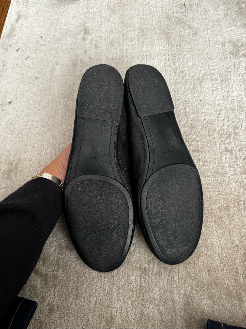 Zara Leather Ballet Flats - Picture 4 of 4